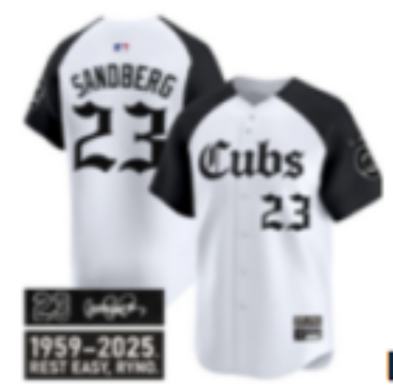Men Chicago Cubs #23 Sandberg white Nike MLB 2025 Jersey 03